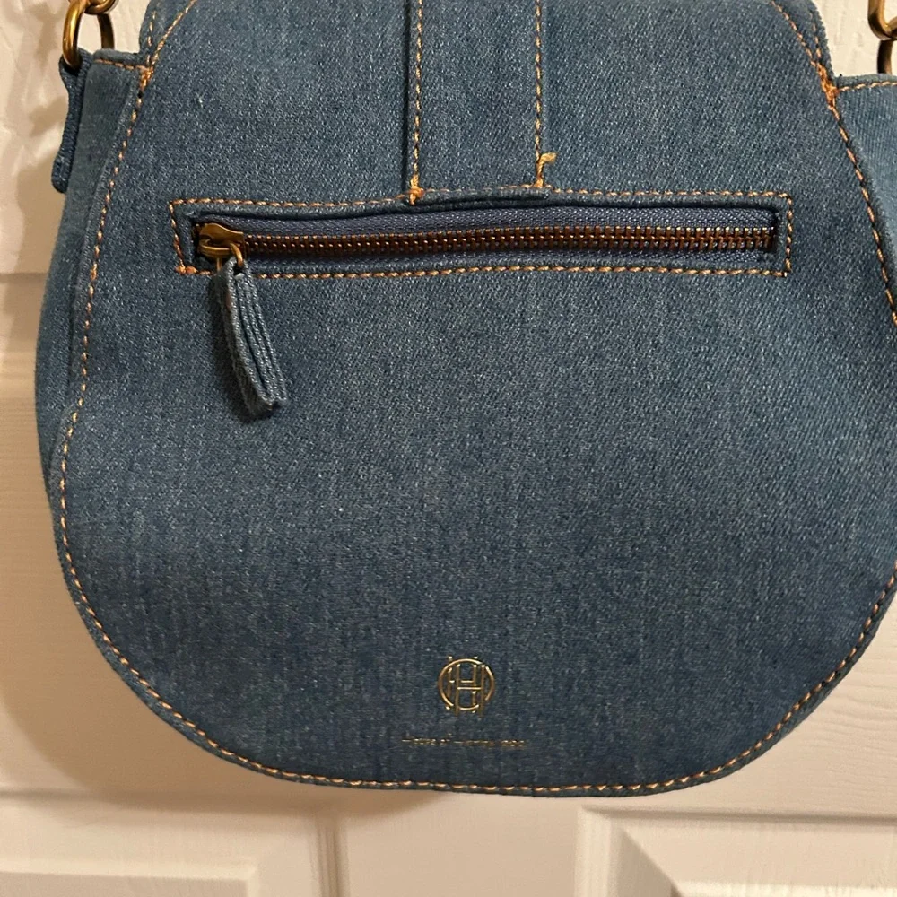 HOUSE OF HARLOW 1960 denim cross body purse, good condition. - Picture 4 of 7